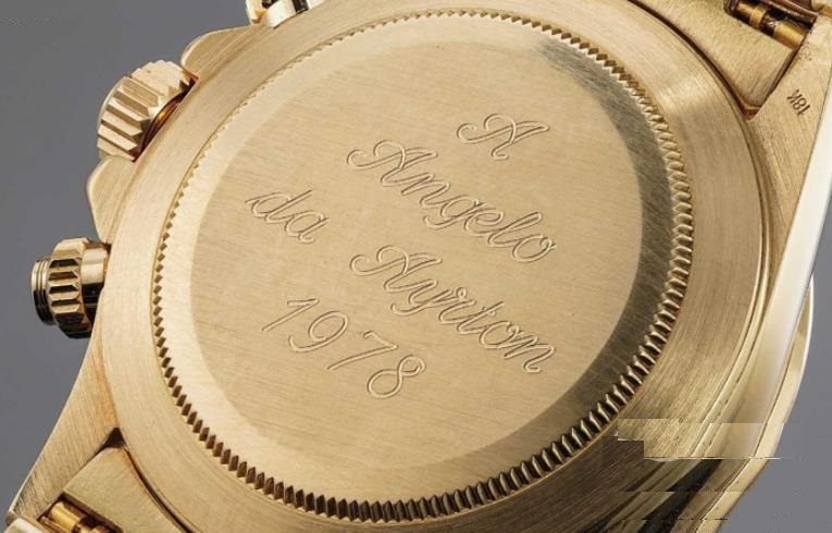 The unique copy watch is made from 18k gold.