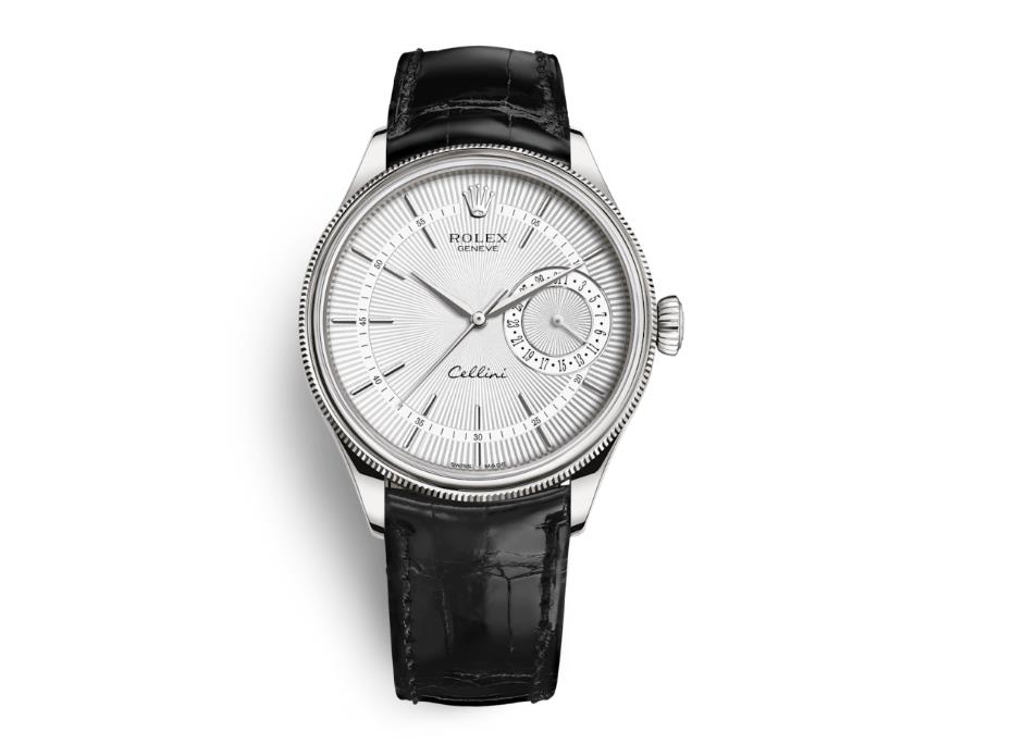 The luxury copy watches are made from 18ct white gold.