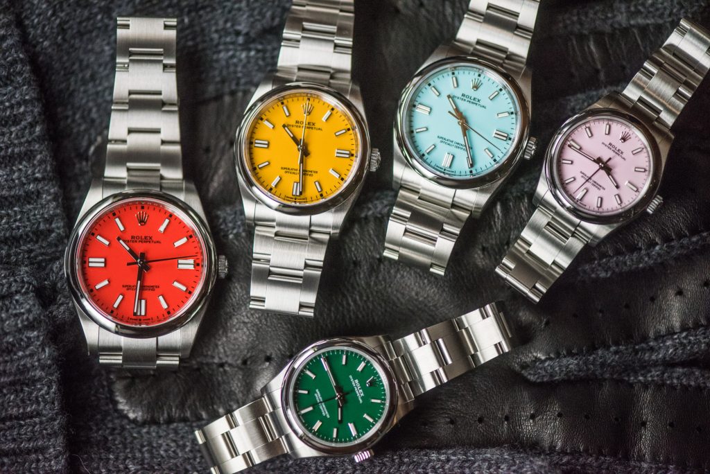 The new Rolex Oyster Perpetual fake watches are equipped with Swiss automatic movement.